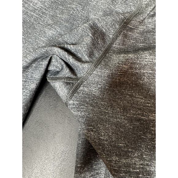 Adidas Capri Size Large Gray Climalite Wide Band Workout Athletic Leggings - Picture 7 of 9